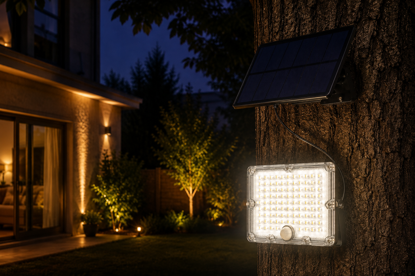 Projecteur LED solaire 10W avec détecteur de mouvement
